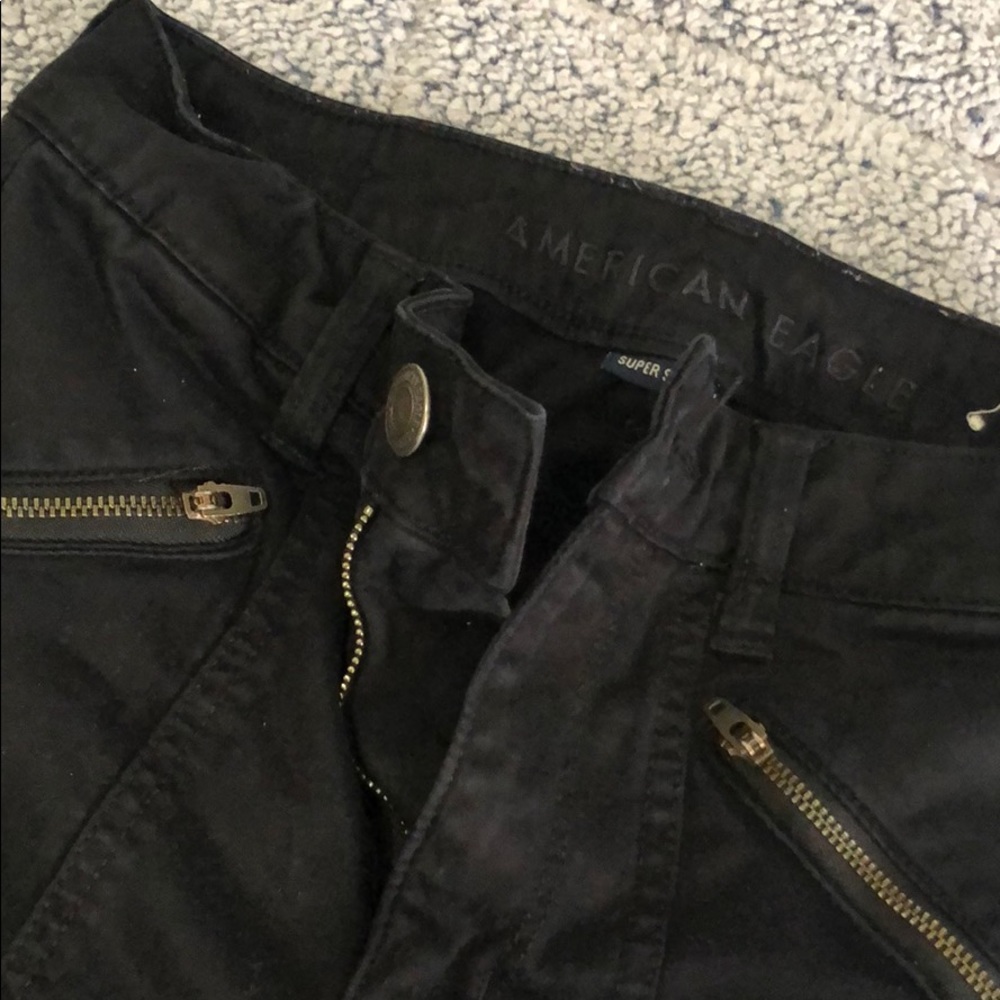 American eagle black skinny jeans
